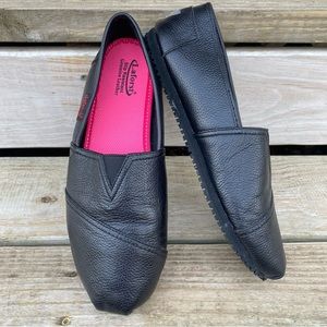 Laforst Leather Ballet Flats Slip Resistant Black Slip On Loafer Women’s Size 11
